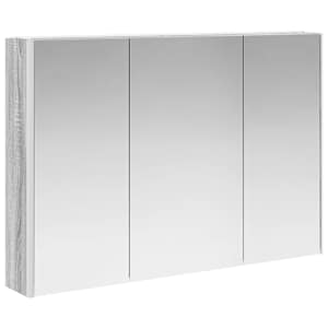 Sada koupelnového nábytku 4 pcs Šedý Sonoma - obrázek 7