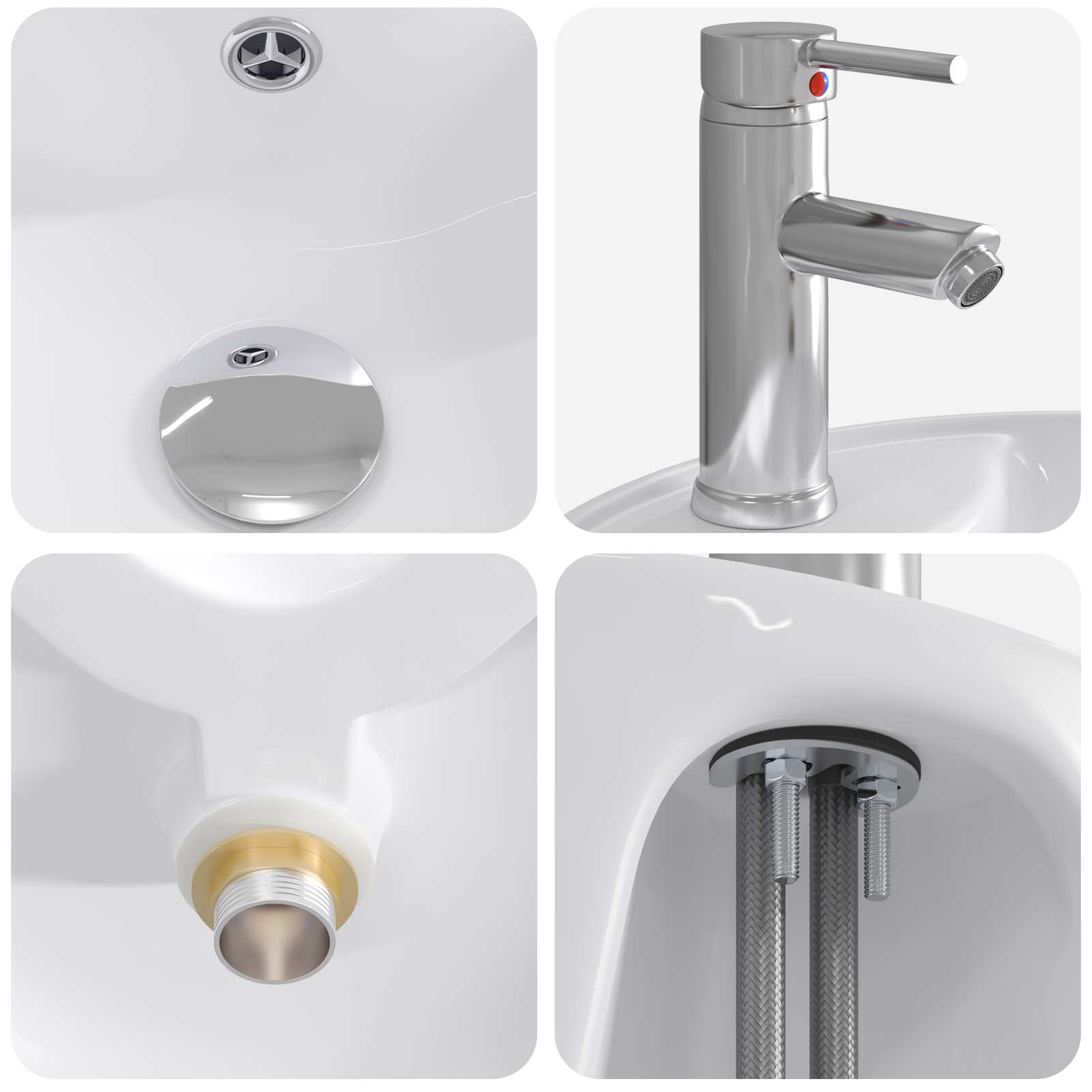 Badrumsmöbelset 5 pcs Gammalt trä Konstruerat trä och glas