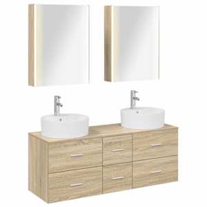 Sada koupelnového nábytku 5 pcs Dub sonoma - obrázek 2