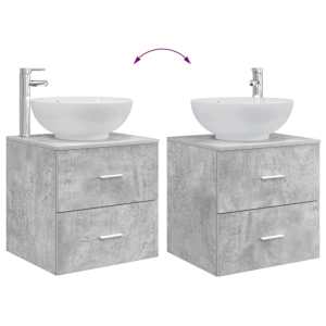 Sada koupelnového nábytku 4 pcs Betonově šedá - obrázek 13