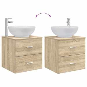 Sada koupelnového nábytku 4 pcs Dub sonoma - obrázek 13