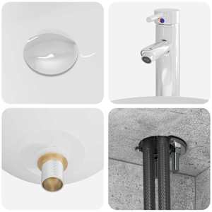 Sada koupelnového nábytku 4 pcs Betonově šedá - obrázek 10