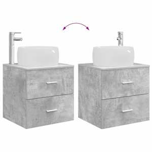 Sada koupelnového nábytku 5 pcs Betonově šedá - obrázek 13
