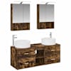 vidaXL Vannitoa m&ouml;&ouml;bleset 5 tk Suitsutatud tamm 49,5 x 44,5 x 65,5 cm