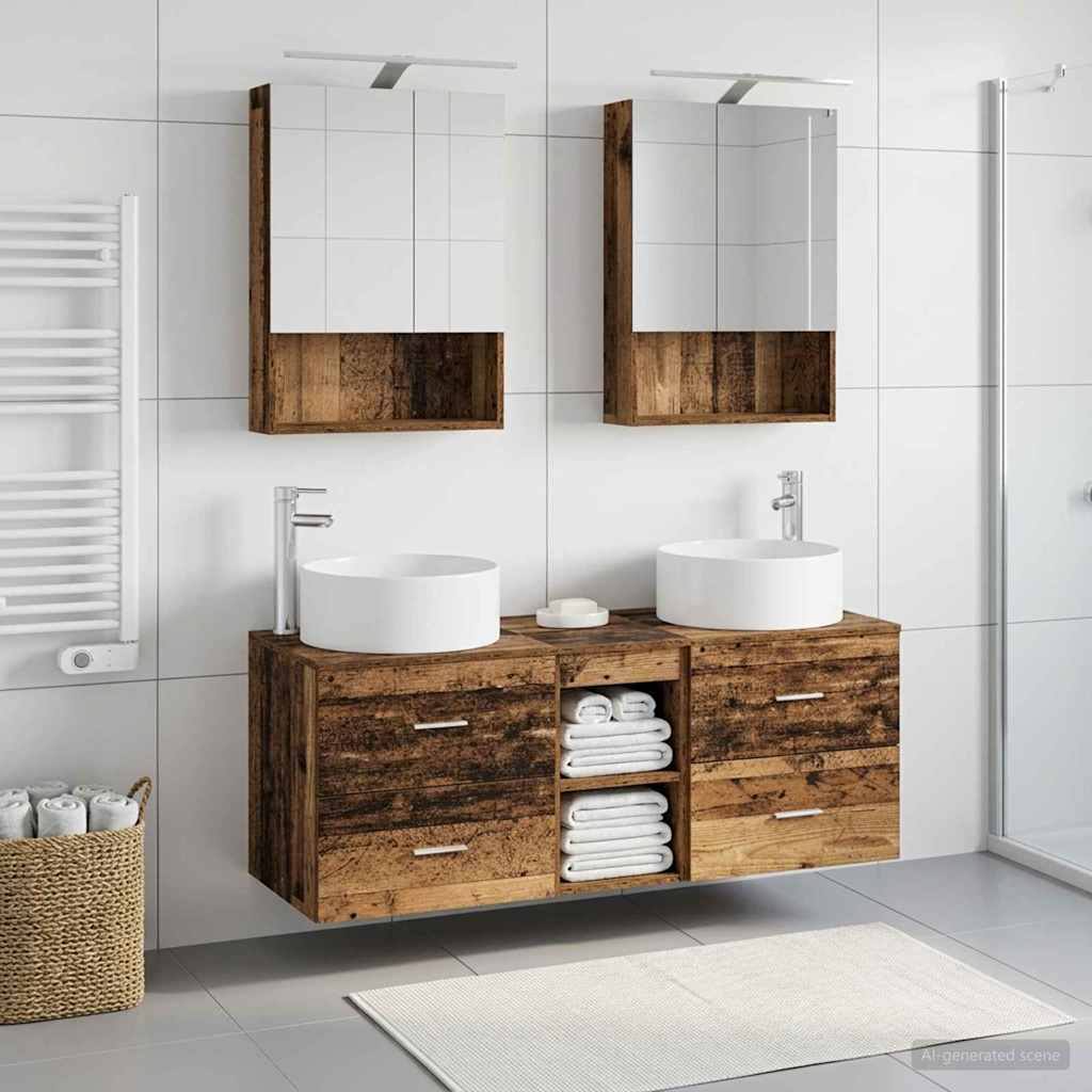Komplet pohištva za kopalnico 5 pcs Star les - slika 4