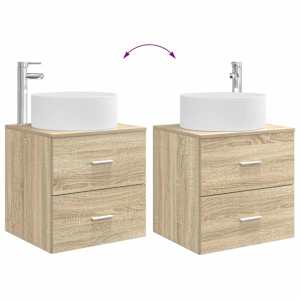 Sada koupelnového nábytku 5 pcs Dub sonoma - obrázek 13