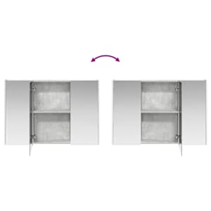 Sada koupelnového nábytku 6 pcs Betonově šedá - obrázek 15