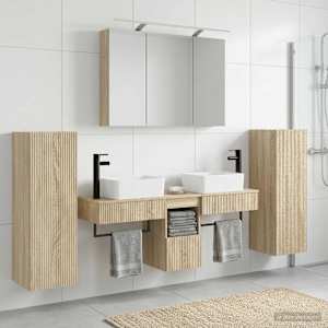 Sada koupelnového nábytku 6 pcs Dub sonoma - obrázek 4