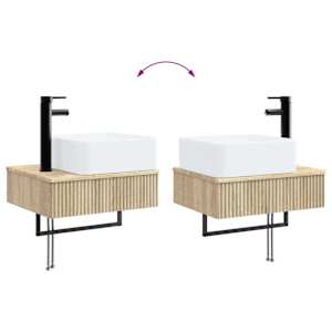 Sada koupelnového nábytku 6 pcs Dub sonoma - obrázek 13
