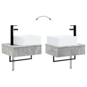 Sada koupelnového nábytku 6 pcs Betonově šedá - obrázek 13