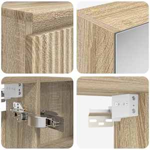 Sada koupelnového nábytku 6 pcs Dub sonoma - obrázek 10