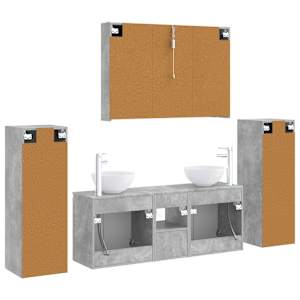 Sada koupelnového nábytku 6 pcs Betonově šedá - obrázek 9