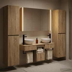 Sada koupelnového nábytku 6 pcs Dub sonoma - obrázek 1