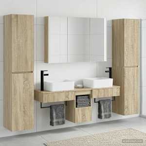 Sada koupelnového nábytku 6 pcs Dub sonoma - obrázek 4