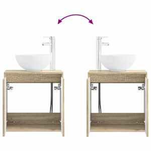 Sada koupelnového nábytku 6 pcs Dub sonoma - obrázek 13