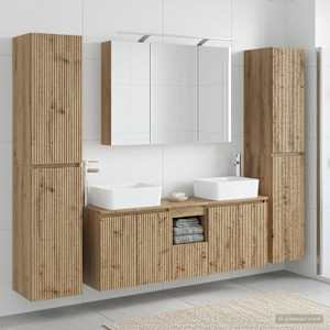 Komplet pohištva za kopalnico 6 pcs Artisan hrast