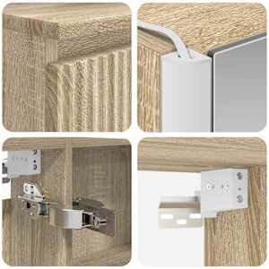 Sada koupelnového nábytku 6 pcs Dub sonoma - obrázek 10