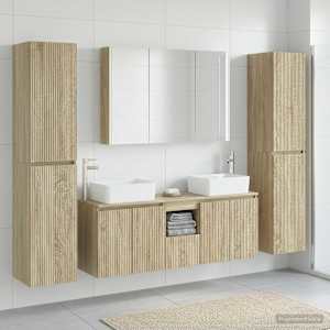 Sada koupelnového nábytku 6 pcs Dub sonoma - obrázek 4