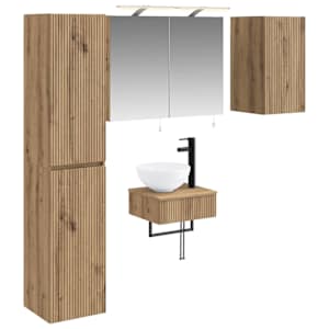 Komplet pohištva za kopalnico 5 pcs Artisan hrast