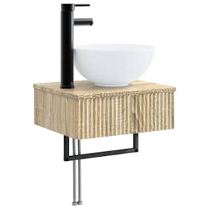 Sada koupelnového nábytku 5 pcs Dub sonoma - obrázek 7