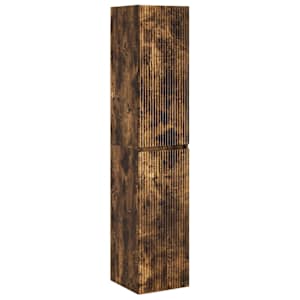 Sada koupelnového nábytku 5 pcs Kouřový dub - obrázek 8