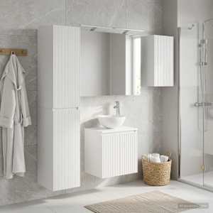 Sada koupelnových skříněk 5 pcs Bílá 50 x 14,5 x 70 cm