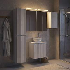 Sada koupelnových skříněk 5 pcs Bílá 50 x 14,5 x 70 cm - obrázek 4