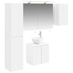 Sada koupelnových skříněk 5 pcs Bílá 50 x 14,5 x 70 cm - obrázek 2