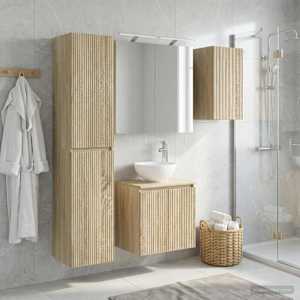 Sada koupelnových skříněk 5 pcs Dub sonoma 50 x 14,5 x 70 cm - obrázek 4