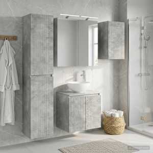 Sada koupelnových skříněk 5 pcs Betonově šedá 50 x 14,5 x 70 cm - obrázek 1