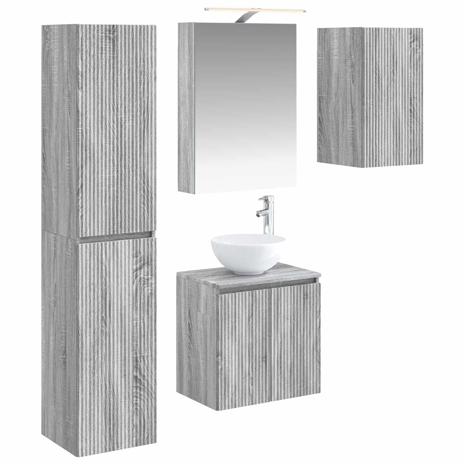Vannitoa kapikomplekt 5 pcs Hall Sonoma 50 x 14,5 x 70 cm