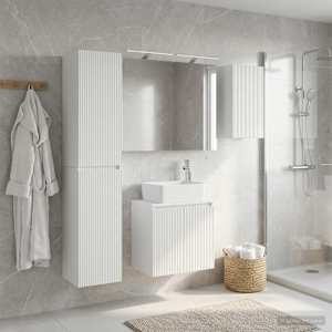Sada koupelnových skříněk 5 pcs Bílá 50 x 14,5 x 70 cm