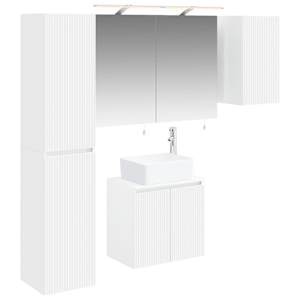 Sada koupelnových skříněk 5 pcs Bílá 50 x 14,5 x 70 cm - obrázek 2