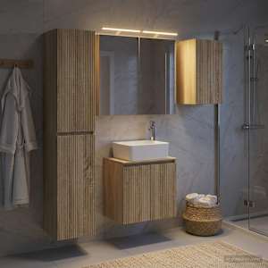 Sada koupelnových skříněk 5 pcs Dub sonoma 50 x 14,5 x 70 cm - obrázek 1