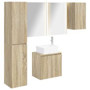 Sada koupelnových skříněk 5 pcs Dub sonoma 53 x 15,5 x 70 cm - obrázek 2