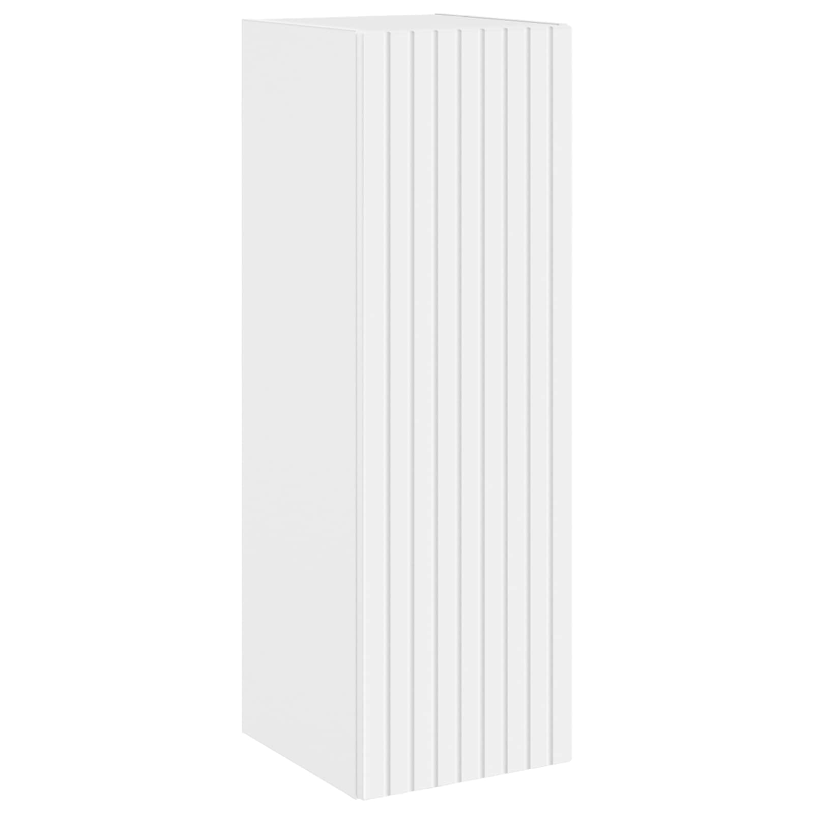 Badkamerkastenset 5 pcs Wit 40 x 10,5 x 60,5 cm Bewerkt hout - Afbeelding 4