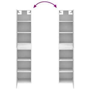 Sada koupelnových skříněk 5 pcs Bílá 40 x 10,5 x 60,5 cm - obrázek 13