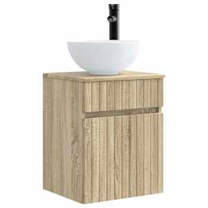 Sada koupelnových skříněk 5 pcs Dub sonoma 40 x 10,5 x 60,5 cm - obrázek 7