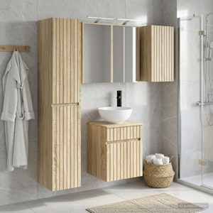 Sada koupelnových skříněk 5 pcs Dub sonoma 43 x 16 x 62,5 cm - obrázek 4