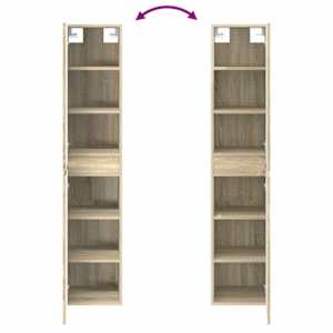 Sada koupelnových skříněk 5 pcs Dub sonoma 43 x 16 x 62,5 cm - obrázek 13