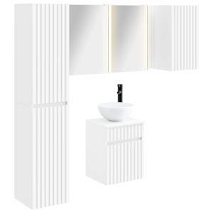 Sada koupelnových skříněk 5 pcs Bílá 43 x 11,5 x 60,5 cm - obrázek 2