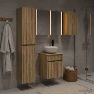 Sada koupelnových skříněk 5 pcs Dub sonoma 43 x 11,5 x 60,5 cm - obrázek 4