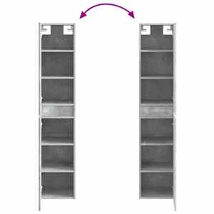 Sada koupelnových skříněk 5 pcs Betonově šedá - obrázek 13