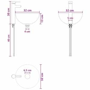 Sada koupelnových skříněk 4 pcs Dub sonoma 40 x 10,5 x 60,5 cm - obrázek 11