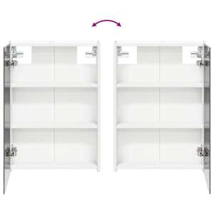 Sada koupelnových skříněk 4 pcs Bílá 43 x 11,5 x 60,5 cm - obrázek 9