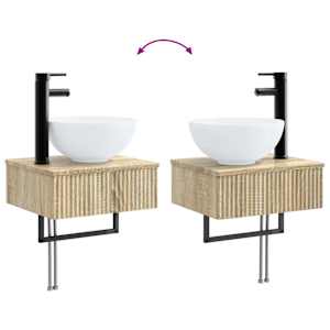 Sada koupelnových skříněk 4 pcs Dub sonoma 43 x 11,5 x 60,5 cm - obrázek 7