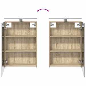 Sada koupelnových skříněk 4 pcs Dub sonoma 50 x 14,5 x 70 cm - obrázek 9