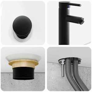 Sada koupelnových skříněk 4 pcs Betonově šedá 50 x 14,5 x 70 cm - obrázek 5