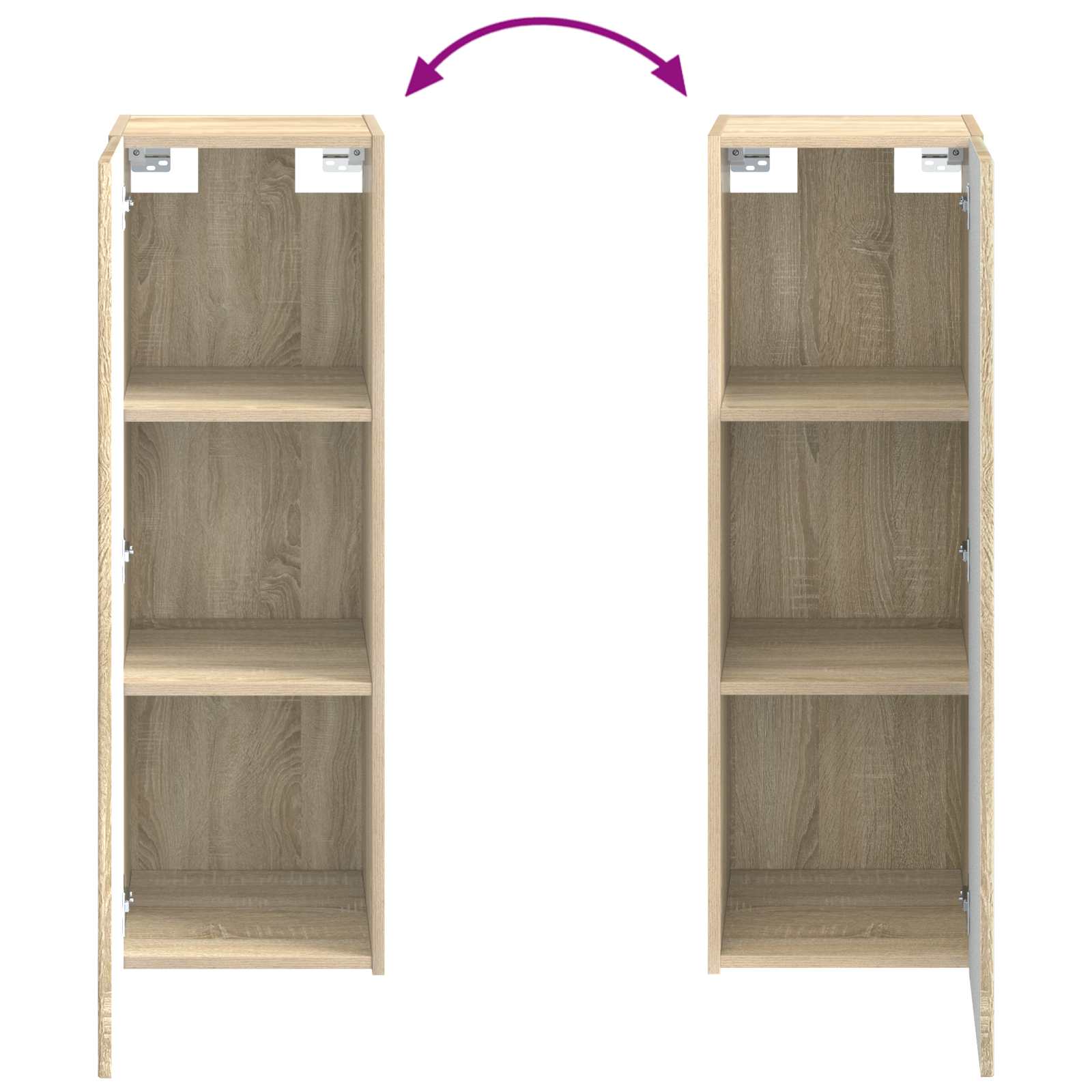 Komplet pohištva za kopalnico 4 pcs Sonoma hrast - slika 8