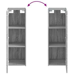 Sada koupelnového nábytku 4 pcs Šedý Sonoma - obrázek 8